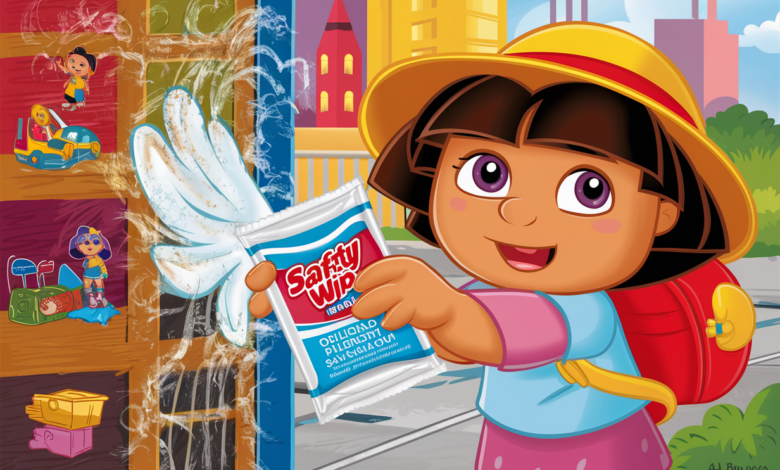 Dora Safety Wipe Off