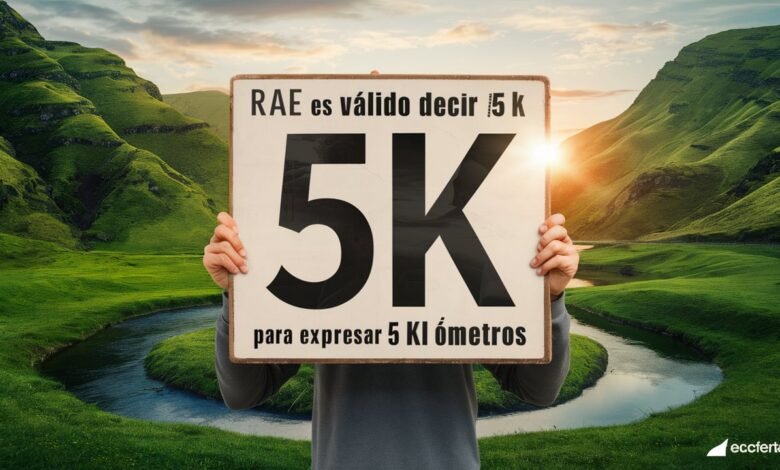 Rae es válido decir 5k para expresar 5 kil ómetros
